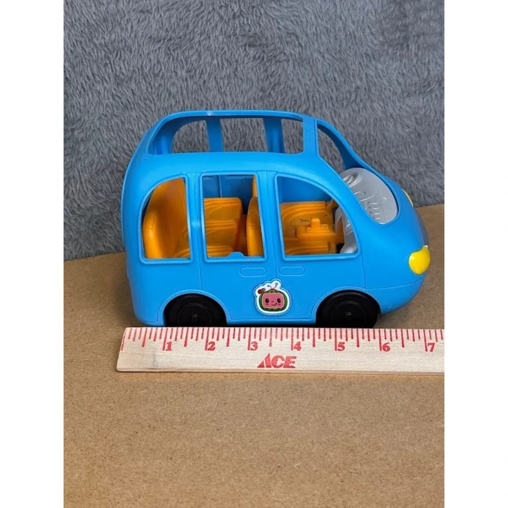 Cocomelon Musical‎ Blue School Bus Toy Jazwares CMW0104 2021 Moonbug 7 Inch